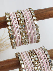 Samrika Bangle Set / Stack-Pastel Pink
