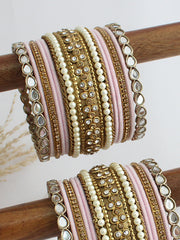 Romisa Bangle Set / Stack-Pastel Pink