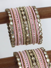 Akira Bangle Set / Stack-Pastel Pink
