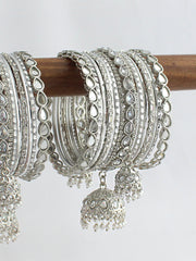 Eshal Bangle Set / Stack-Silver