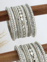 Mishita Bangle Set / Stack-Silver