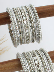 Mishita Bangle Set / Stack-Silver