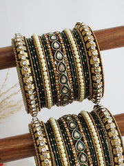 Smriti Bangle Set  / Stack-Green