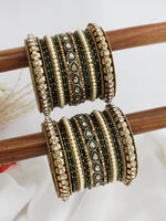 Smriti Bangle Set  / Stac-Green