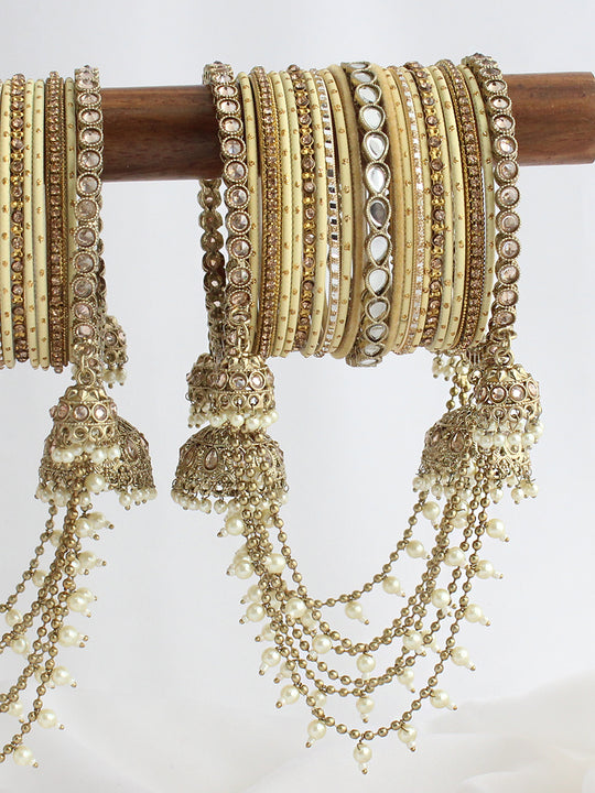 Arnika Bangle Set / Stack-Butter Yellow