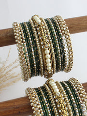 Miraya Bangle Set / Stack-Green
