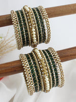 Miraya Bangle Set / Stack-Green