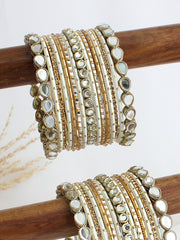 Umera Bangle Set / Stack-White