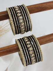 Nikita Bangle Set / Stack-Black