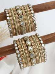 Himadri Bangle Set / Stack-Gold