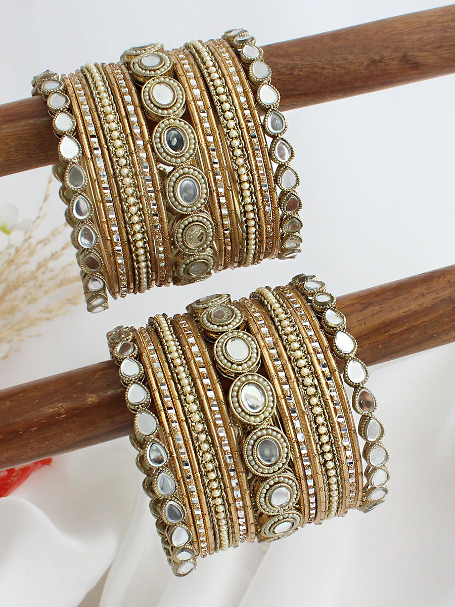 Himadri Bangle Set / Stack-Gold