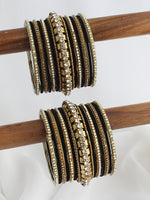 Navdha Bangle Set / Stack-Black