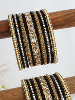 Tejaswi Bangle Set / Stack-Black