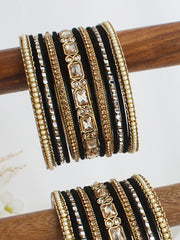 Tejaswi Bangle Set / Stack-Black