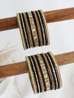 Tejaswi Bangle Set / Stack-black