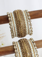 Karuna Bangle Set / Stack-White