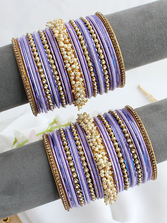 Rashmita Bangle set-Lavender