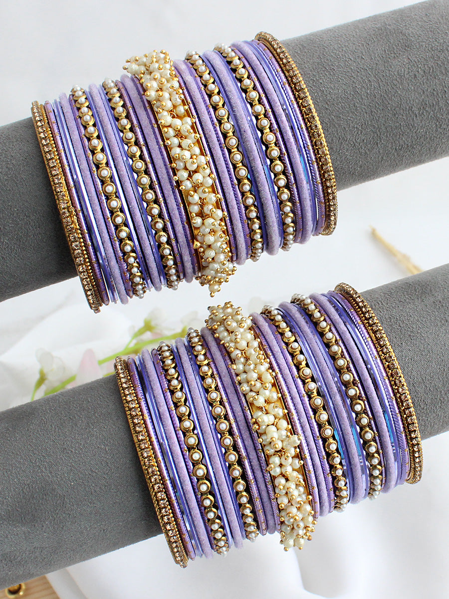Rashmita Bangle set-Lavender