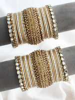 Saima Bangle Set/ Stack-Gold