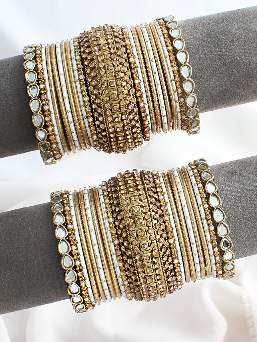 Saima Bangle Set/ Stack-Gold