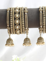 Sanvika Bangle Set / Stack-Pearl
