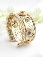 Urvika Cuff Bangle Bracelet-Gold