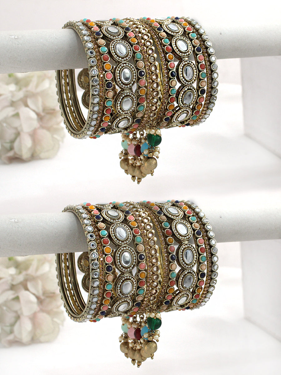 Virisha Bangle Set / Stack-Multicolor