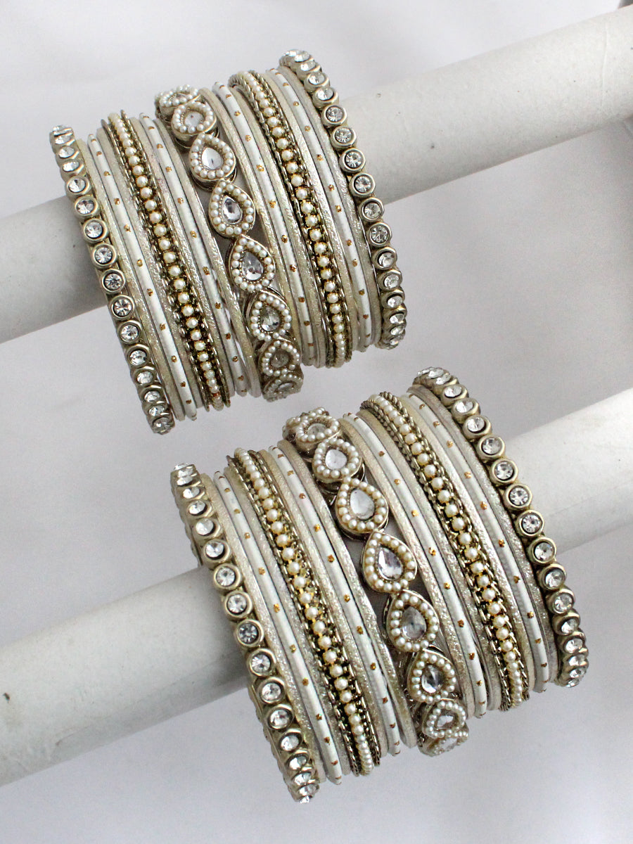 Karuna Bangle Set / Stack-Ivory