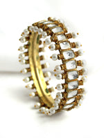Pallavi Kundan Bangle-Antique Gold