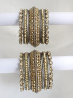 Nida Bangle Set / Stack-Grey