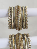 Nida Bangle Set / Stack-Grey