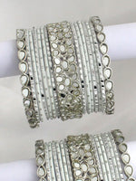 Ruhana Bangle Set / Stack-White