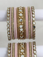 Akansha Bangle Set / Stack-Paste Pink