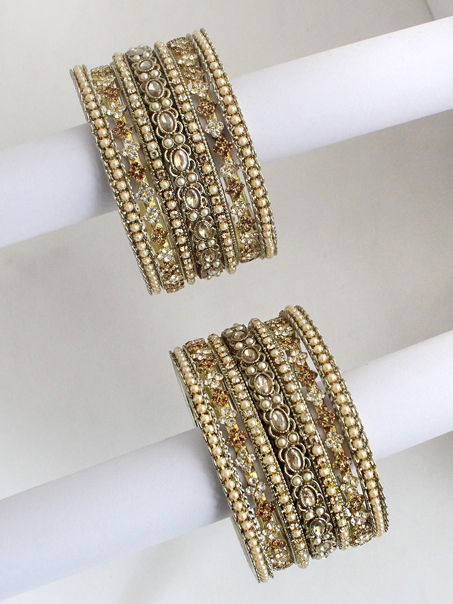Ashita Bangle Set / Stack-Gold
