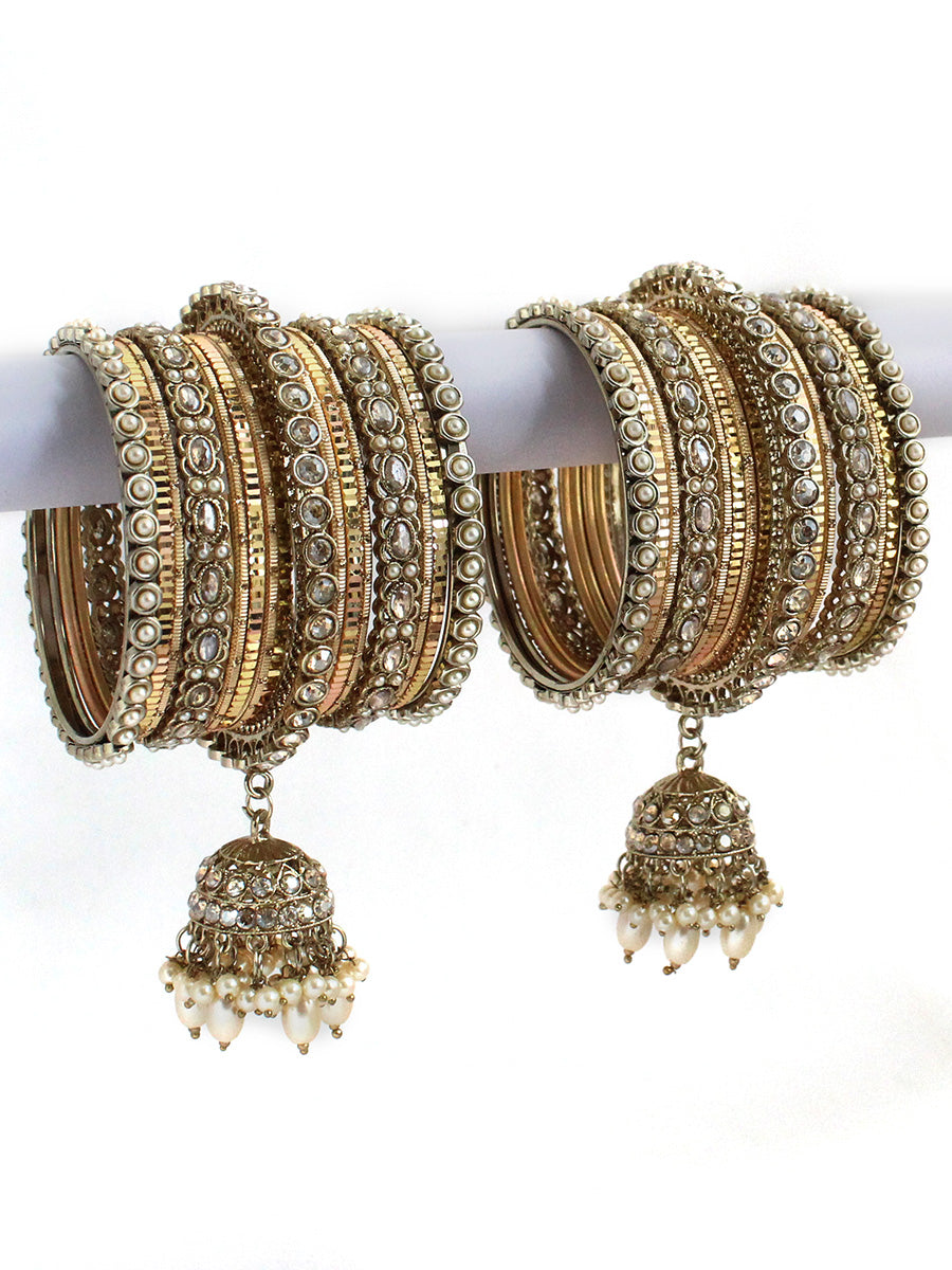 Advika Bangle Set / Stack-Gold