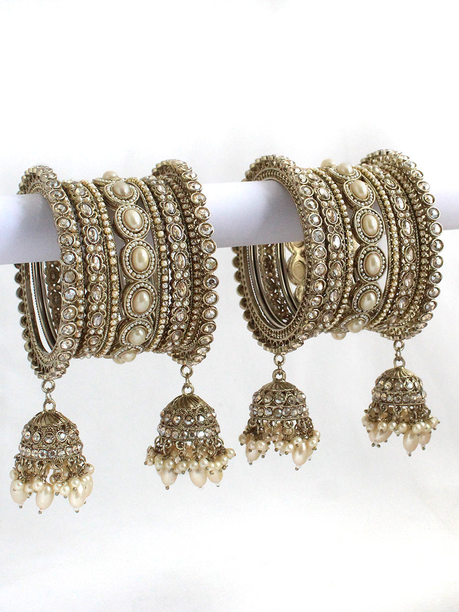 Navya Bangle Set / Stack-Gold