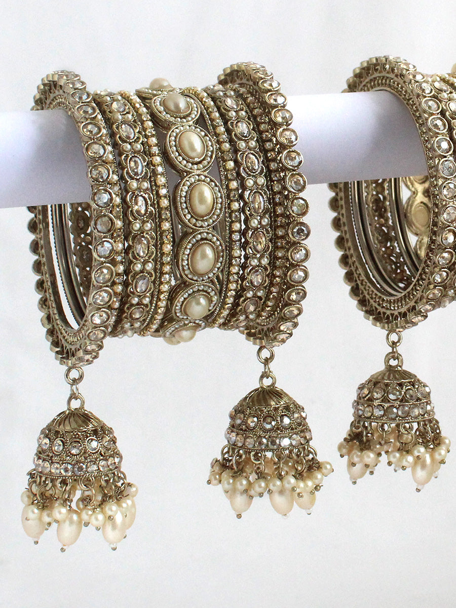Navya Bangle Set / Stack-Gold