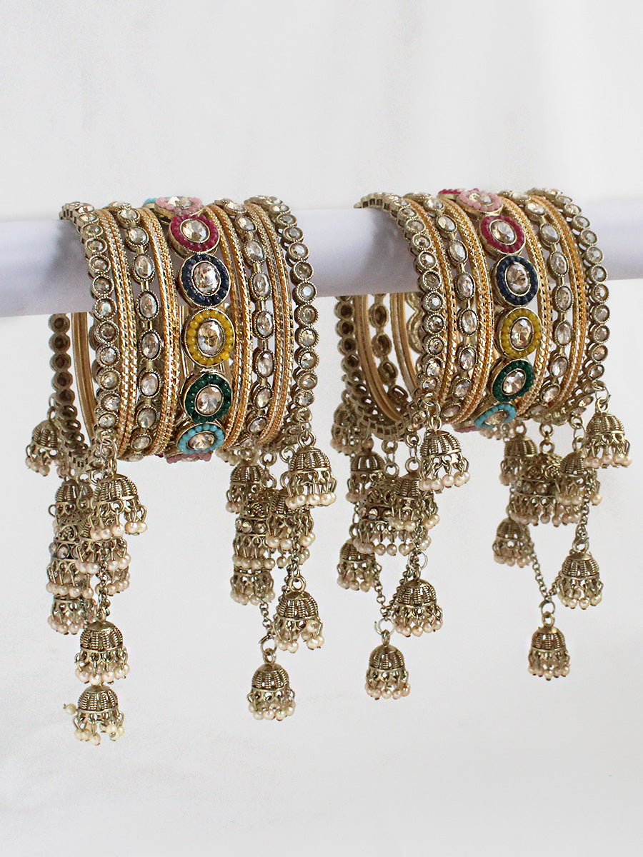 Mrigna Bangle Set / Stack-Multicolor