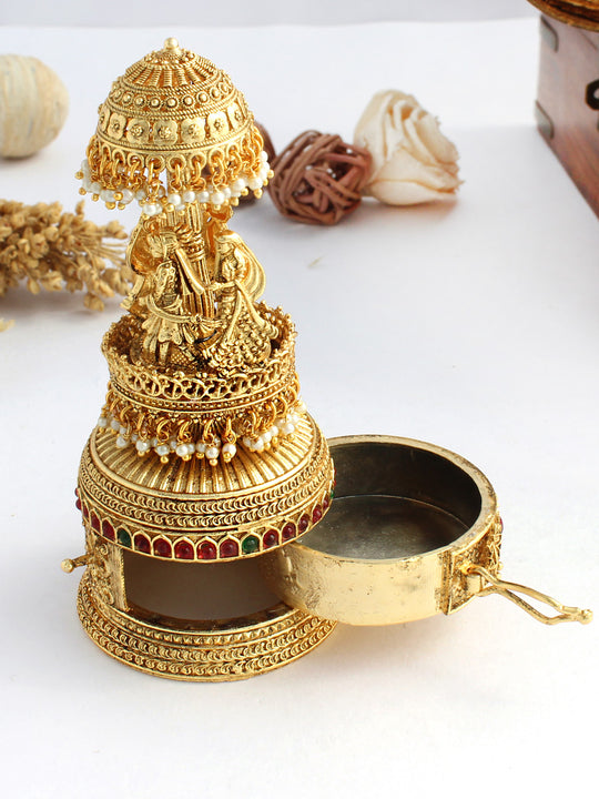 Beautiful Handcrafted Saat Phere Trinket / Kumkum Box