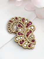 Aaria Pin Broach / Brooch-Hot Pink