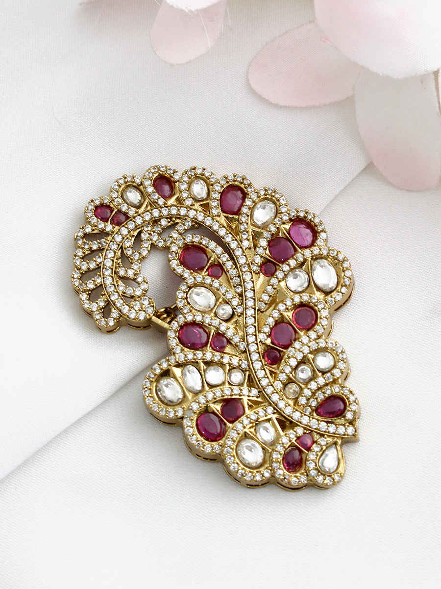Aaria Pin Broach / Brooch-Hot Pink