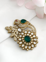 Vintage Inspired Parrot Motif Broach / Brooch-Green