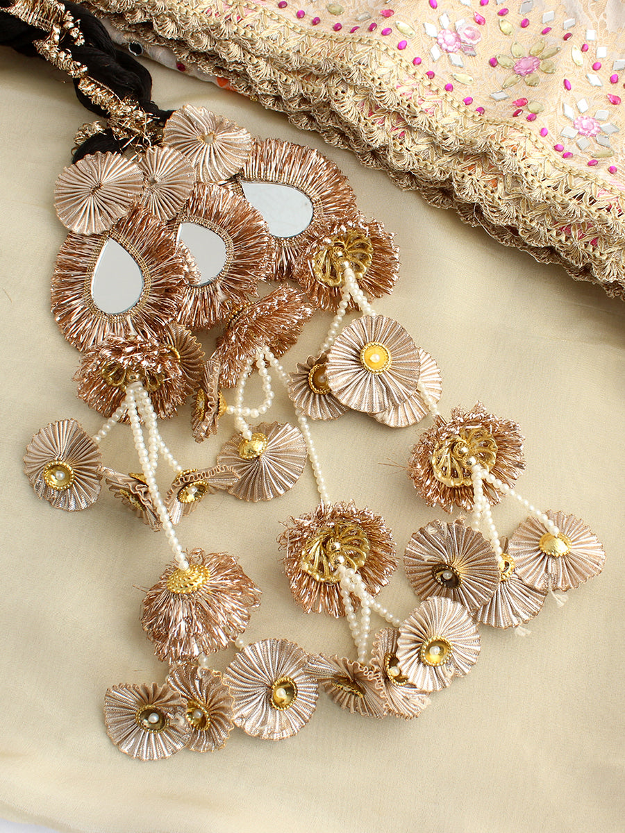 Amrit  Paranda / Parandi Hair  Accessories - Rose Gold