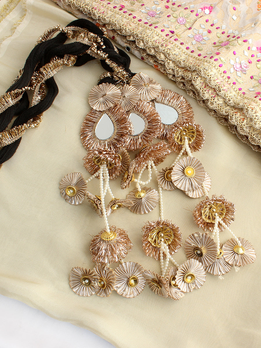 Amrit  Paranda / Parandi Hair  Accessories - Rose Gold