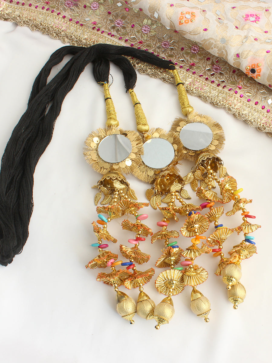 Girisha Paranda / Parandi Hair  Accessories-Gold