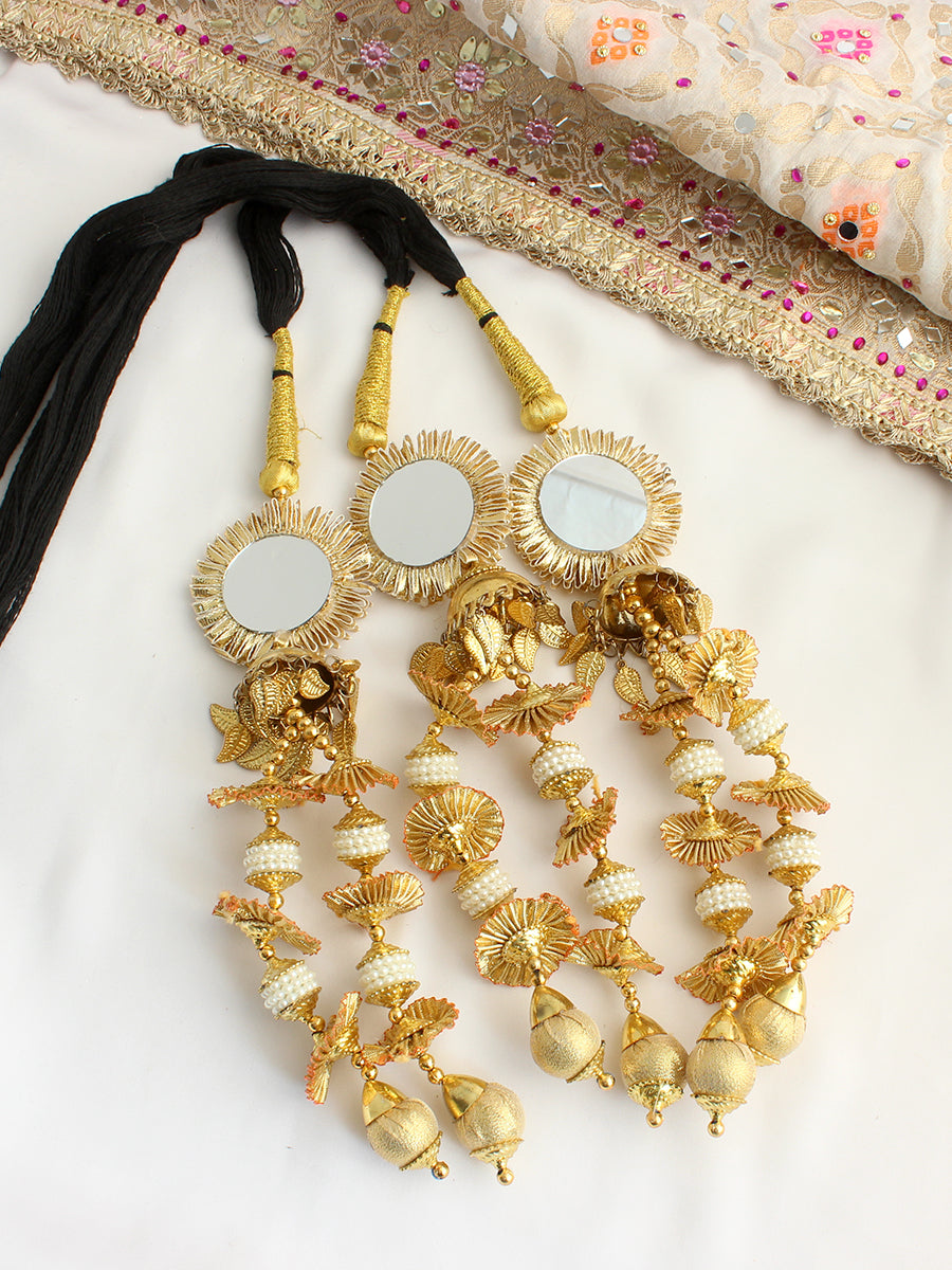 Mahira Paranda / Parandi Hair  Accessories -Gold