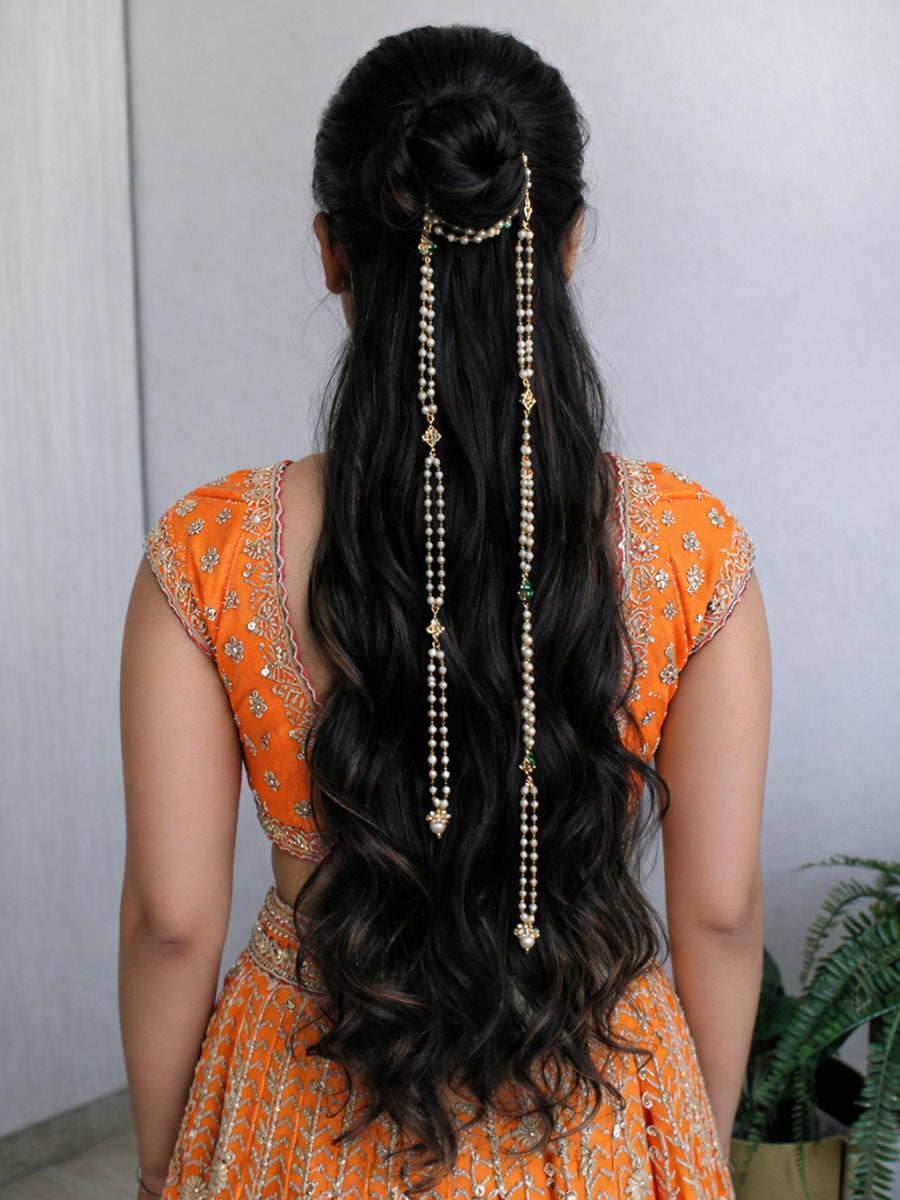 Pavitra Hair Accessory / Choti  - Gold 