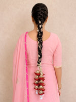 Manpreet Floral Paranda Decorative Punjabi Parandi for Festive Styling-Maroon