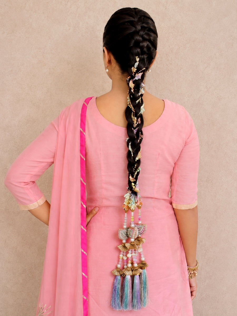 Sargun Paranda / Parandi South Asian Hair Parandi for NRI Brides-Multicolor