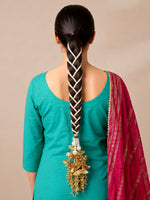 Seerat Paranda Gold Tassel Parandi for South Asian Brides-Gold
